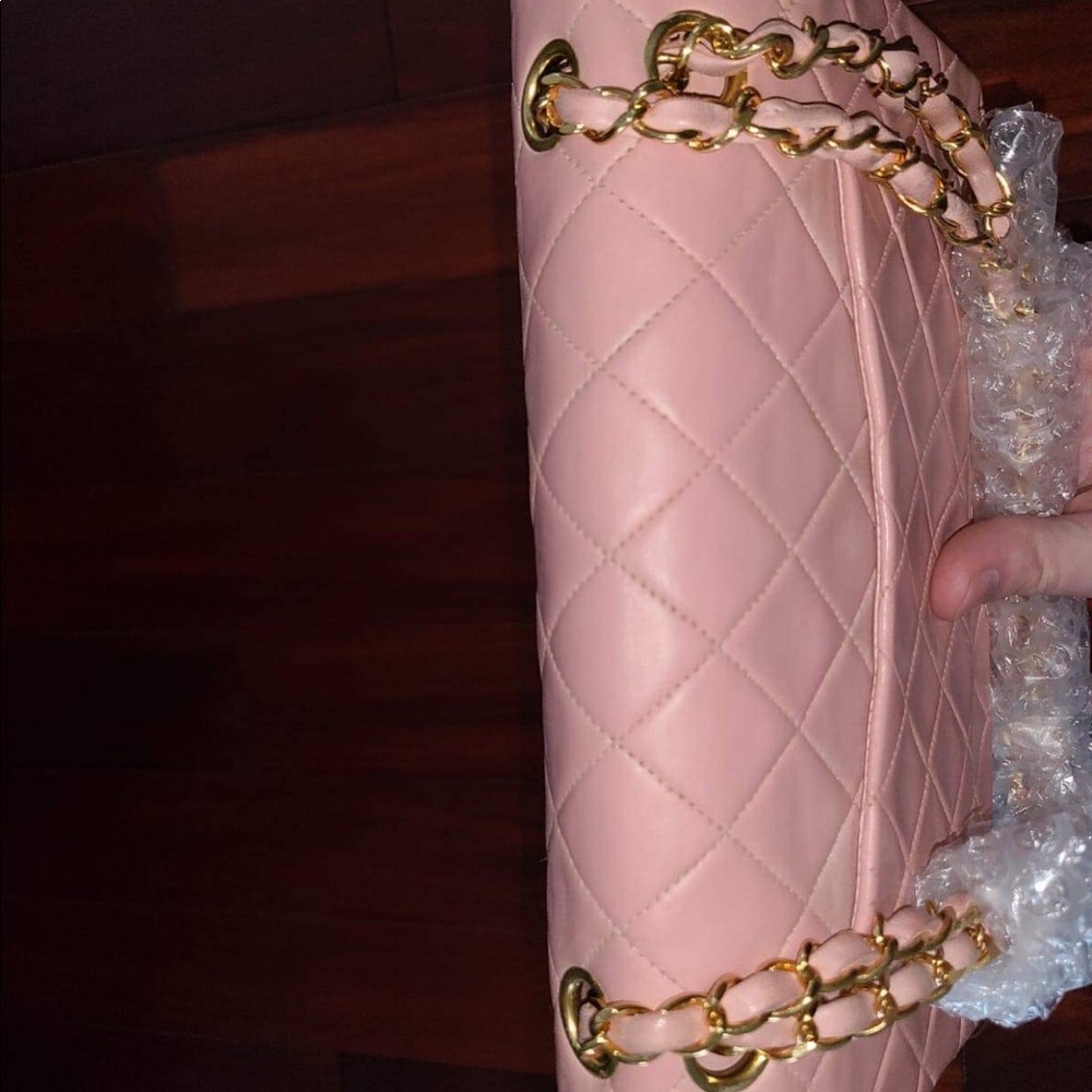 ❌SOLD❌ Vintage Chanel Medium M/L Classic Flap pink - Picture 10 of 14